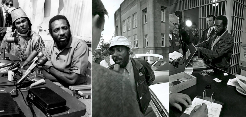 In 1968, Dick Gregory, as presidential candidate, went to jail in Thurston County, Wash., in solidarity with Nisqually Indian treaty fishermen. (Hank Adams)